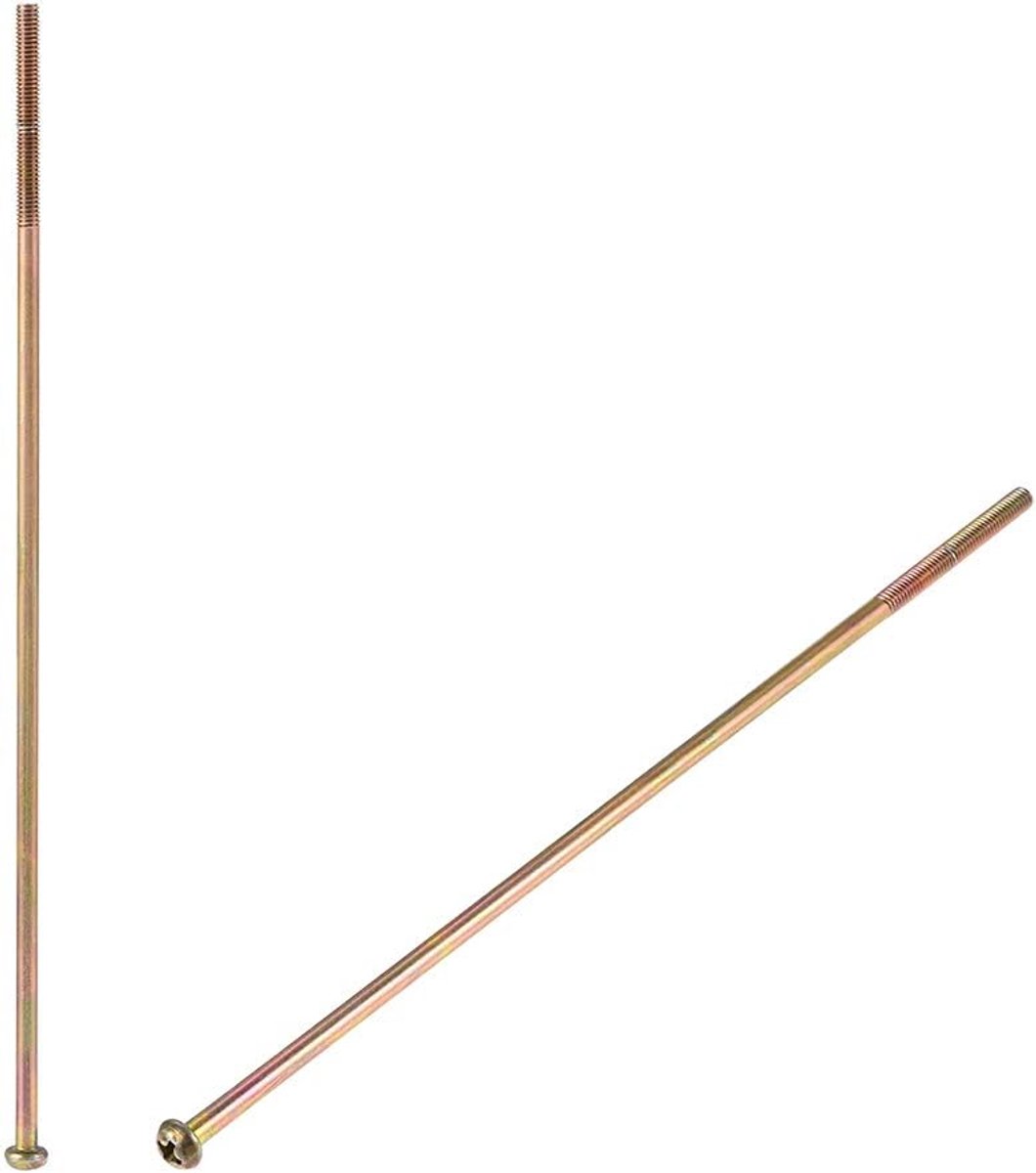Schroeven M4 x 180 mm buitendraad platte kopschroef voor tweepersoonsbed meubels tv-rek wandbehang