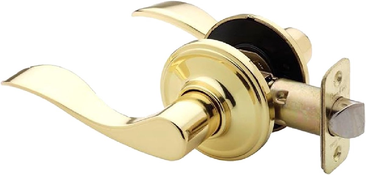 Creek Hardware WL2220PB deurhendel, 3" x 5" x 6,8", gepolijst messing, 1 Count (Pack van 1)