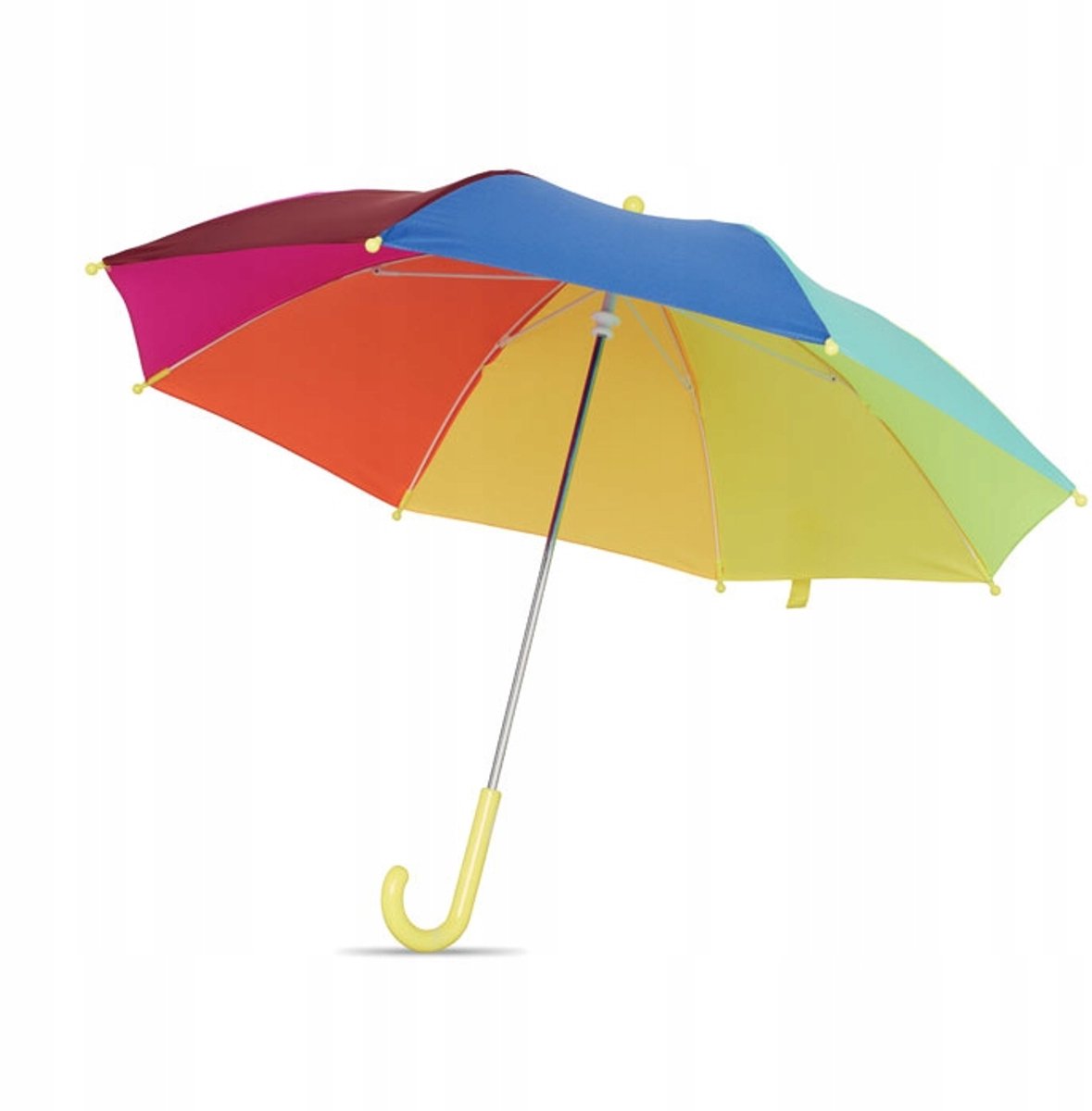 Merkloos Kinderparaplu 18 inch, Regenboogpatroon, handmatig