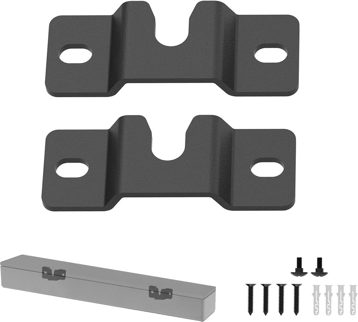 Universal soundbar wandmontage voor audio speakers tot 7 kg - zwart - flexibele installatie - ShopVlot