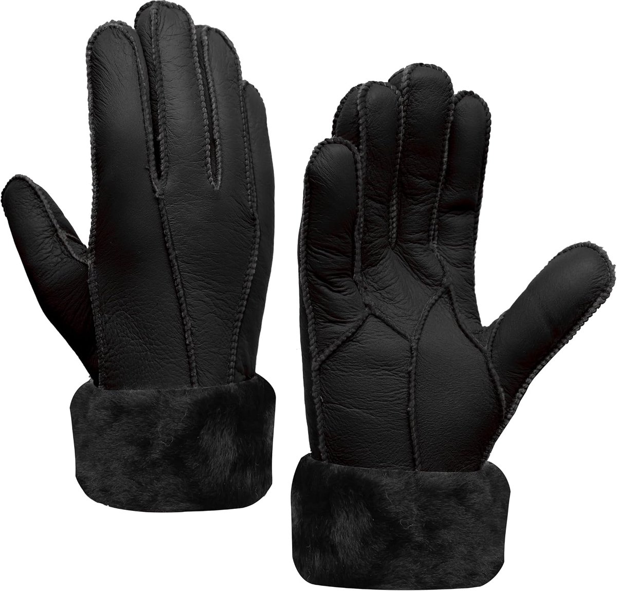 Winterhandschoenen voor vrouwen - warme schapenvachtvoering - perfect voor koude dagen - ShopVlot