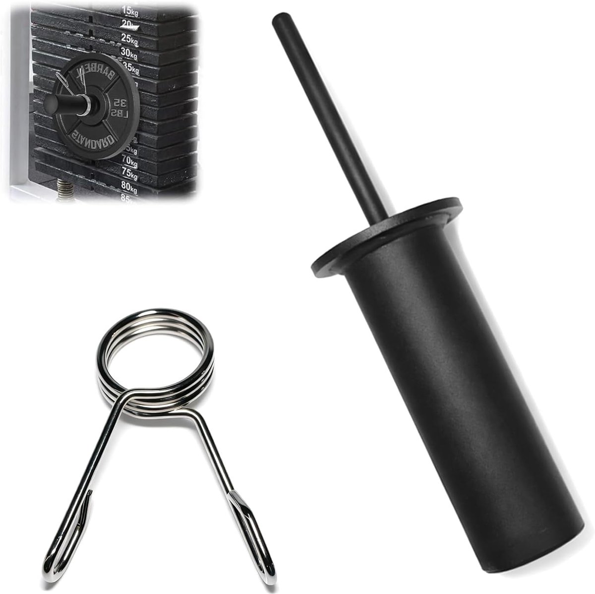 Gewichtsverhogende Bell Frame Pin Rod - inclusief behoud veer - vergrendelingspeld - veilig bevestigen - ShopVlot