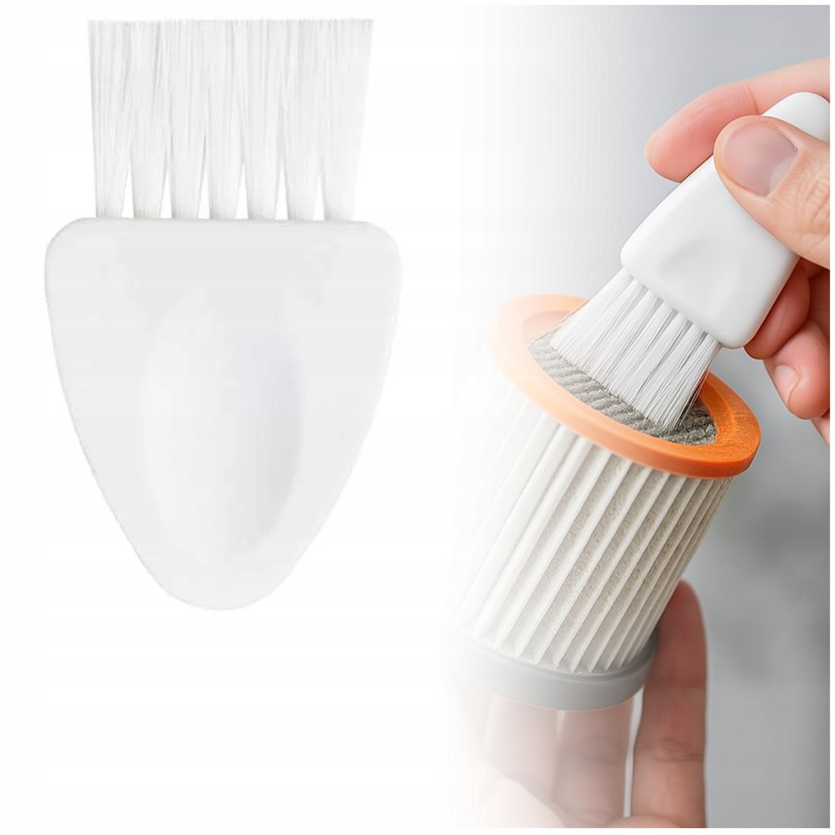 Precisie Service Borstel voor Stofzuigerfilters en Elektronische Apparaten - Wit