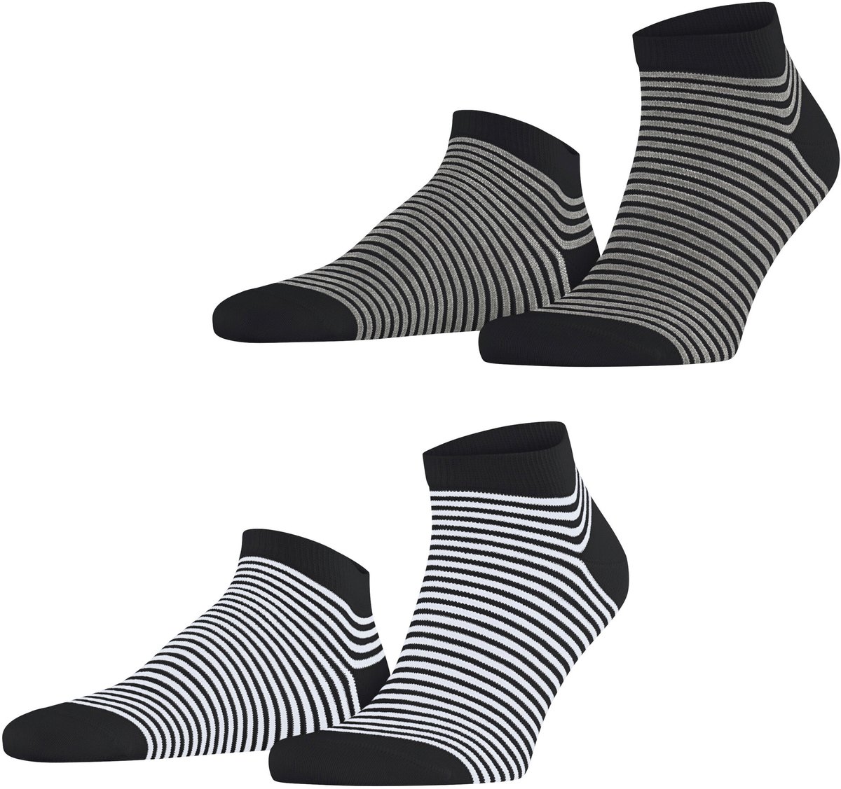 Esprit Fine Line 2-Pack huidvriendelijk duurzaam katoen Multipack Korte sokken heren veelkleurig - maat 43-46