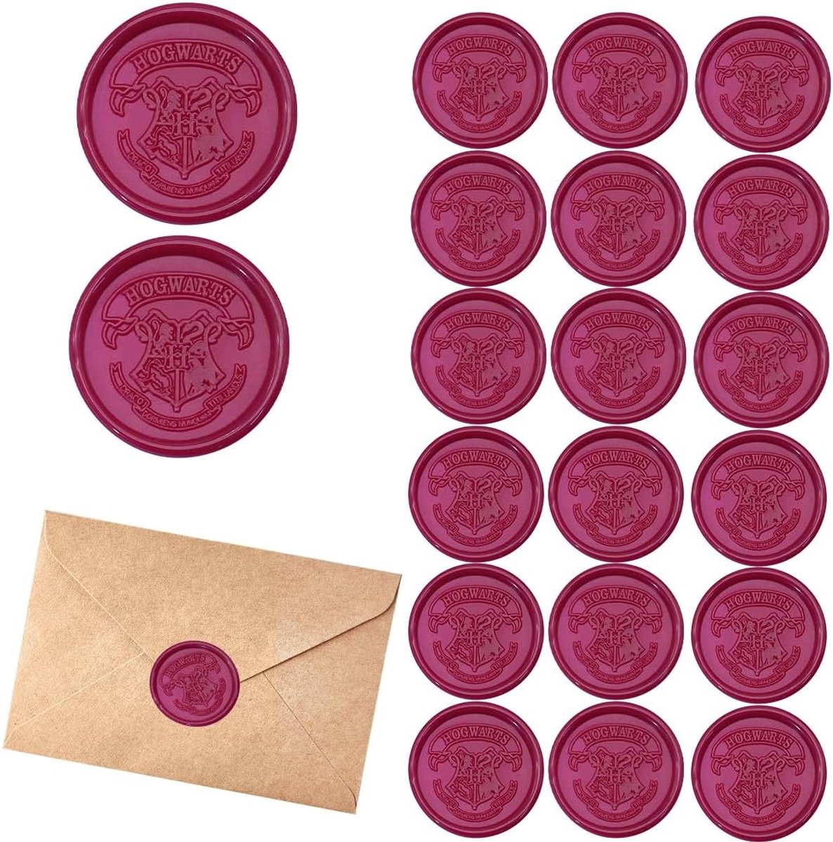 Seal wax 20 stuks - rode en gouden lak - vintage stickers - perfect voor brieven en uitnodigingen - SnelShoppen