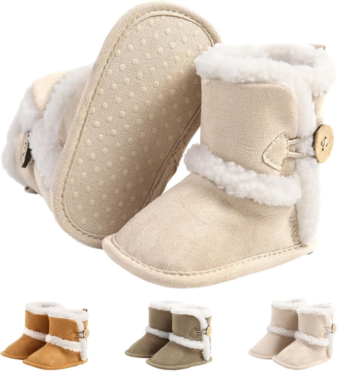Baby winter boots 0-18 maanden - fleece - warm en non-slip - ideale prewalker schoenen - SnelShoppen