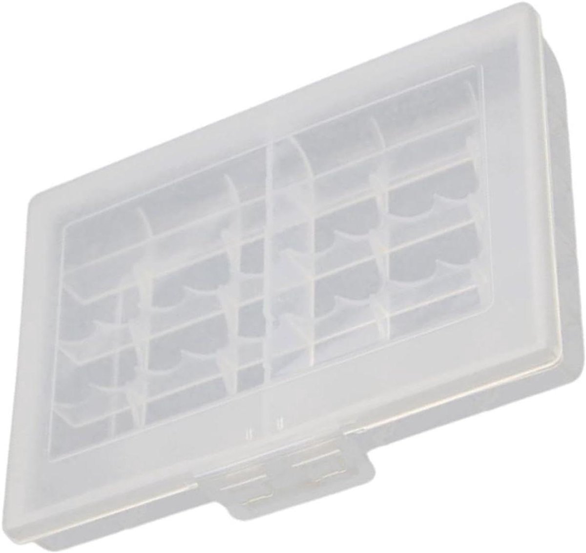 Batterij Opbergdoos - Batterijhouder Organizer - Batterijen Organiseren - Transparant PP Plastic - 10 Batterijen - Transparant