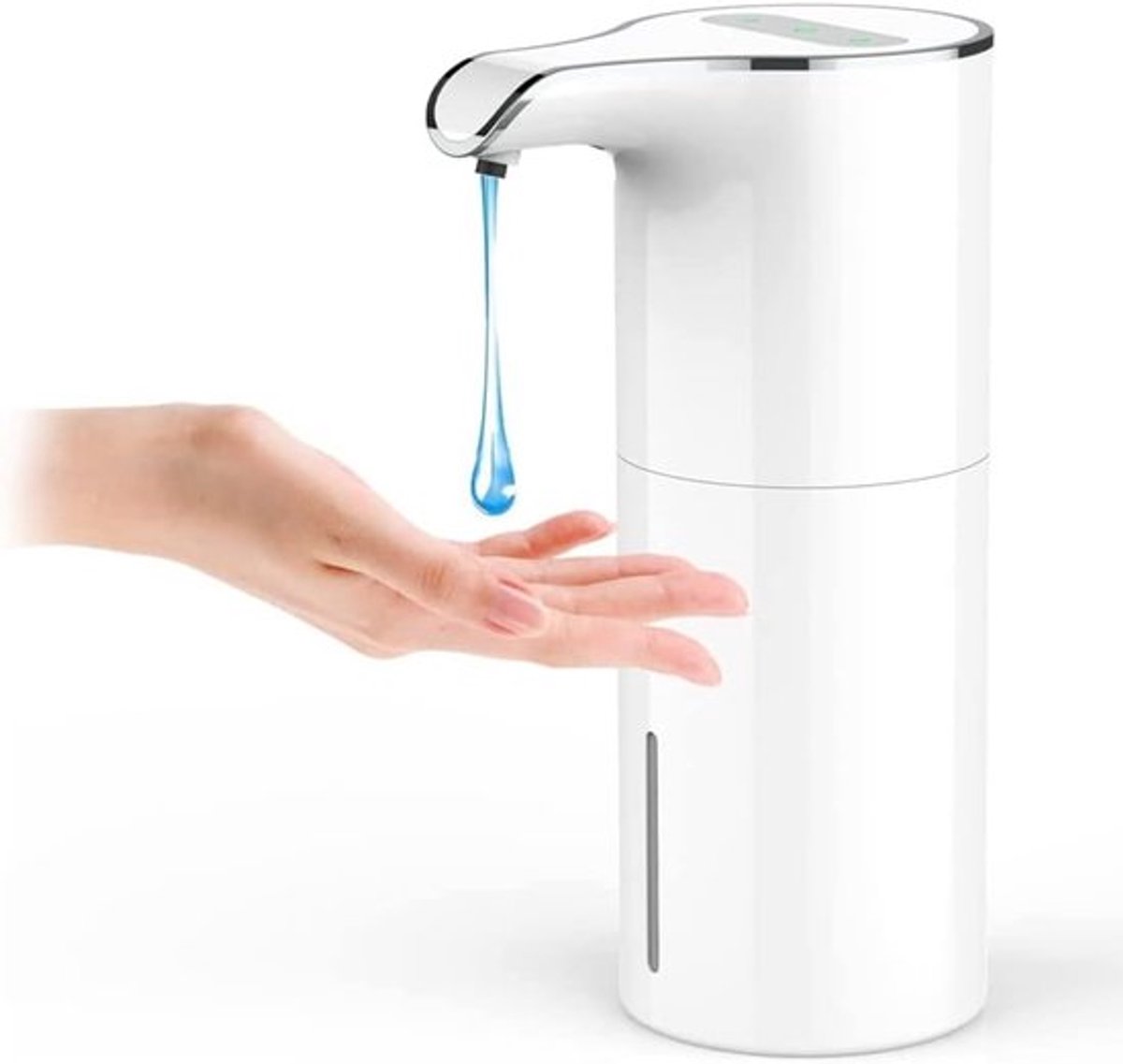 Automatische Zeepdispenser - Contactloze Dispenser - Hygiënisch Werken - Verstelbaar Volume - 450Ml Inhoud - Wit