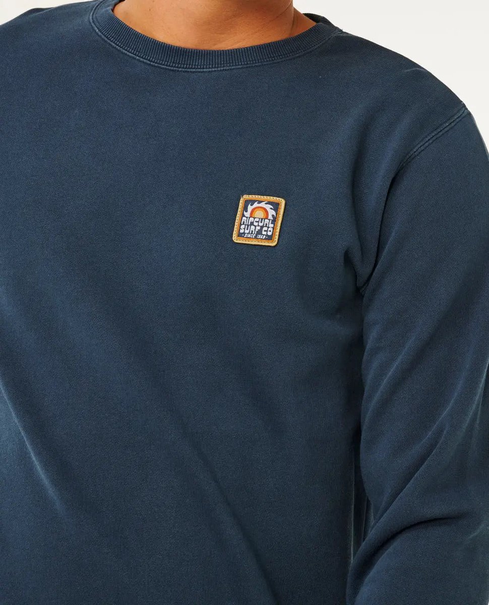 Rip Curl Pacific Rinse Patch Crew - Dark Navy