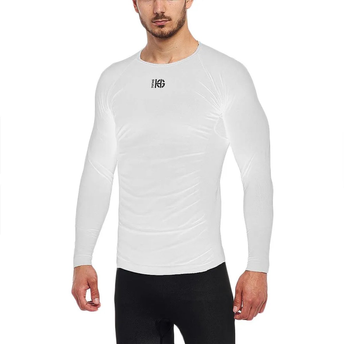 Sport Hg Eleven T-shirt Met Lange Mouwen Wit S Man