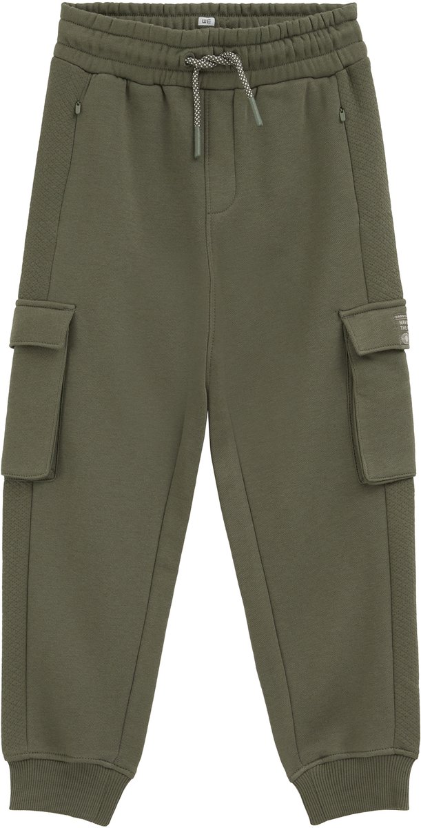 WE Fashion Jongens regular fit joggingbroek met cargozakken