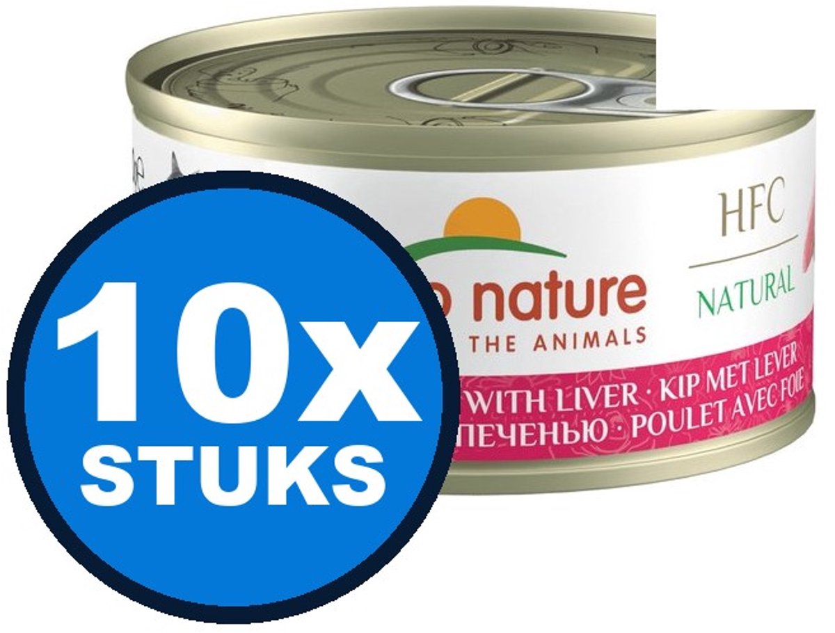 10x Almo Nature HFC - Kip & Lever - Kattenvoer Natvoer - 70g
