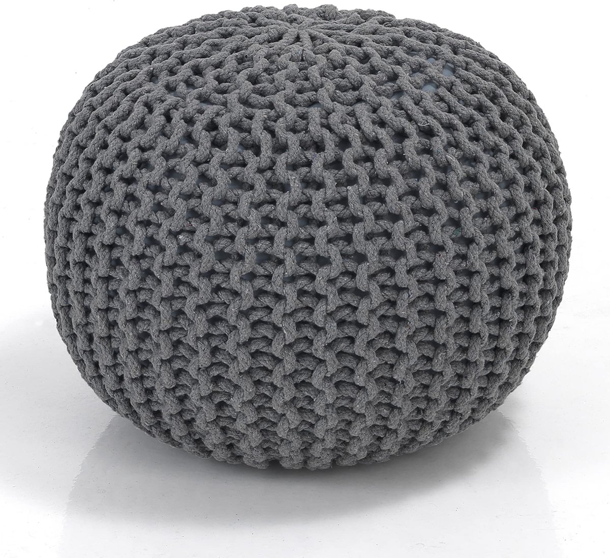 SnelShoppen - Zitzak LINS LIGHT GREY - Comfortabele zitzak voor binnen en buiten, trendy lichtgrijs, perfect voor kinderen, tuin, woonkamer of op fees