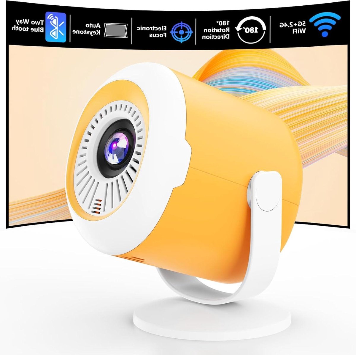 Mini Projector - Draagbare Beamer - Film Avond - Hoge Resolutie - Compact Formaat - Zwart