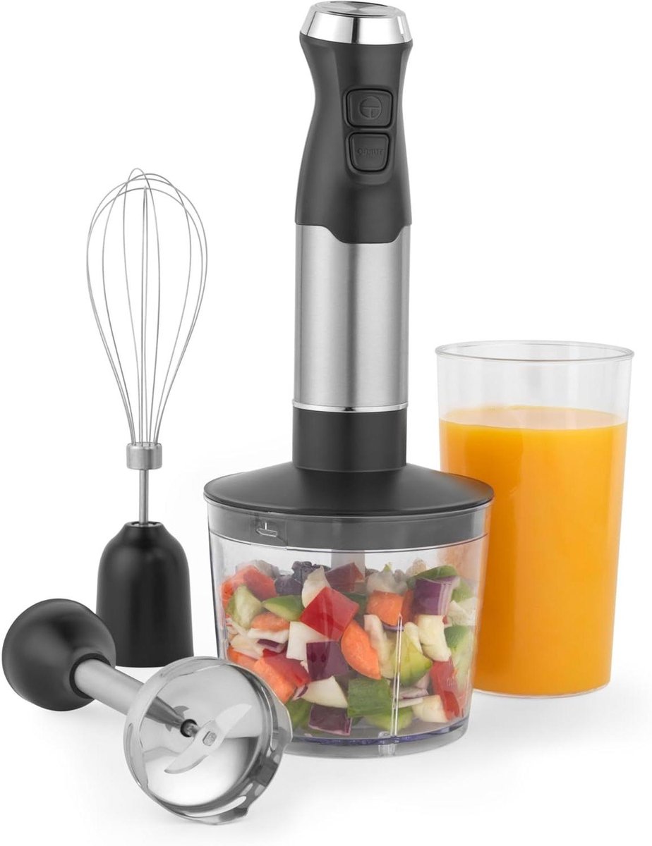 Keukenmachine Set - Blender Mixer - Eten Bereiden - 3 Functies - 500ml Kom - Zwart