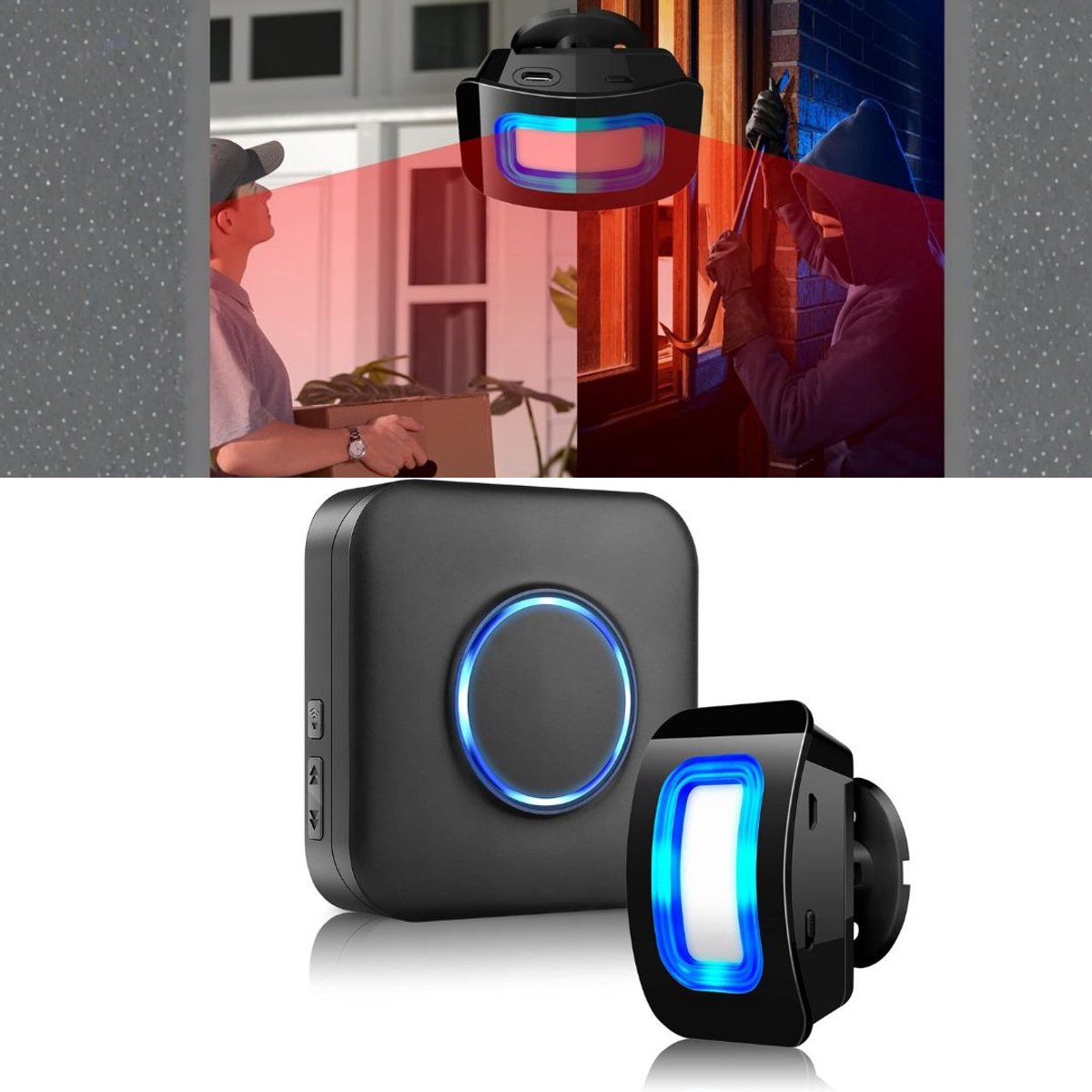 ApexArte® Opritverklikker - Entreemelder - Doorgangsmelder - Beveiliging