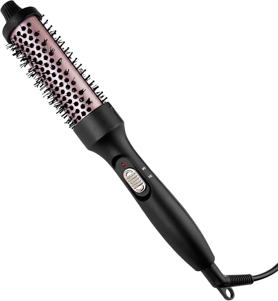 Verwarmde Stylingborstel - Krulborstel Stijltang - Haar Modelleren - Snel Opwarmend - 34 cm - Zwart