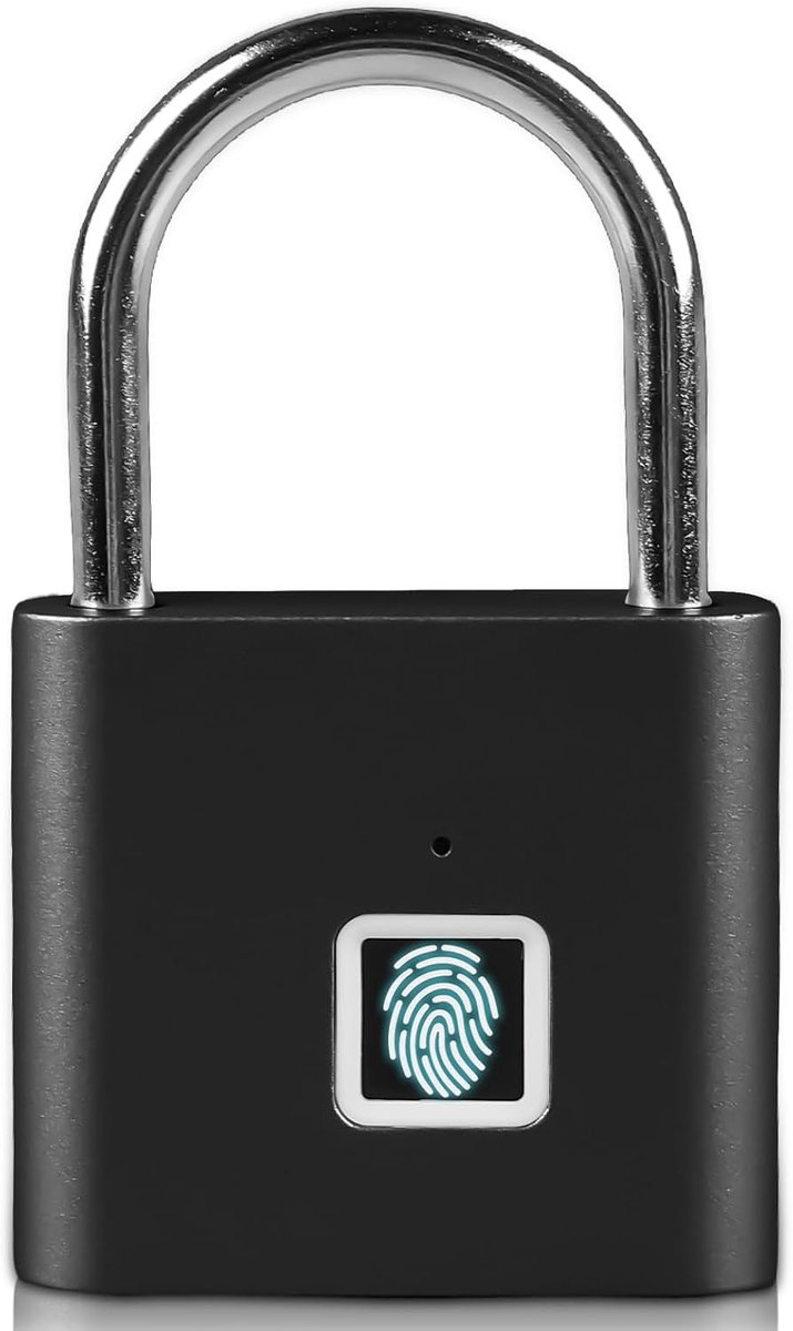 Slimme Vingerafdrukslot - Waterdichte Padlock met USB Opladen voor Gym en Bagage Veiligheid