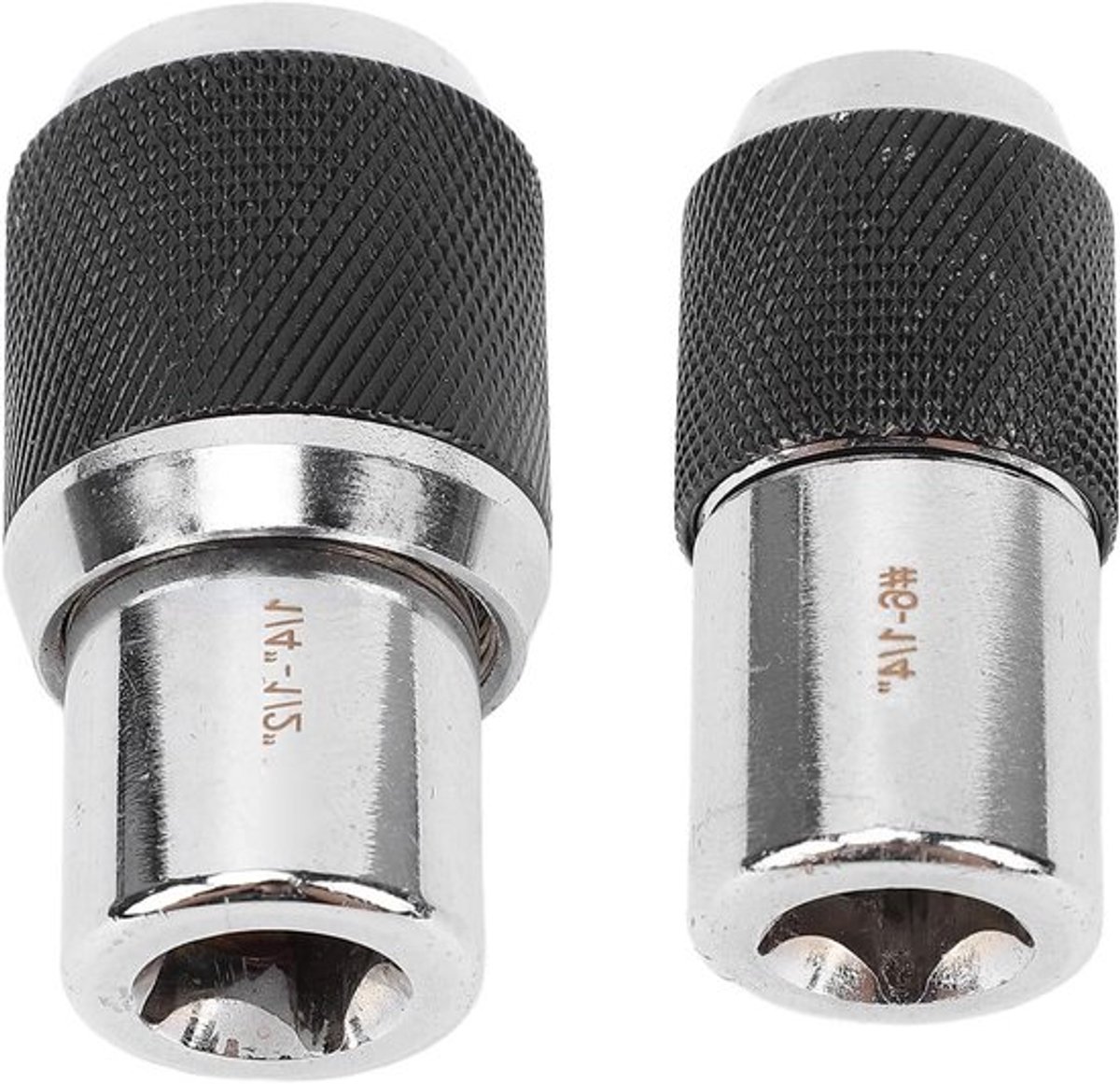 2-delige Verstelbare Socket Adapter Set voor Tappen en Draadsnijden - Ruimers en Schroefextractors - Vierkante Sleutel en Elektrisch Gereedschap