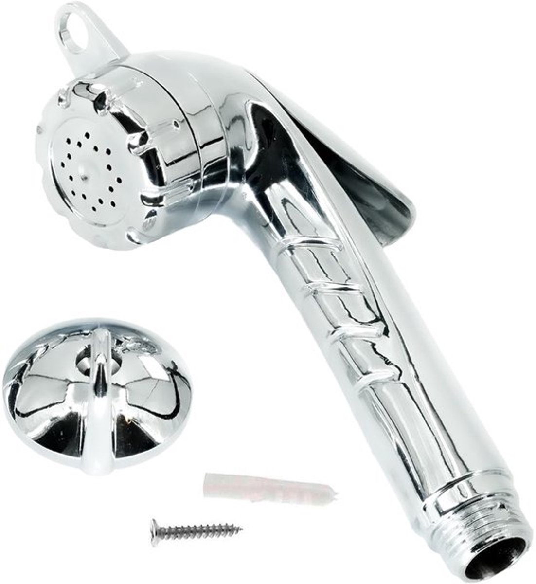 Handdouche Chroom - Douchekop met Stopfunctie - Douchekop 1/2 inch - Eenvoudige Installati