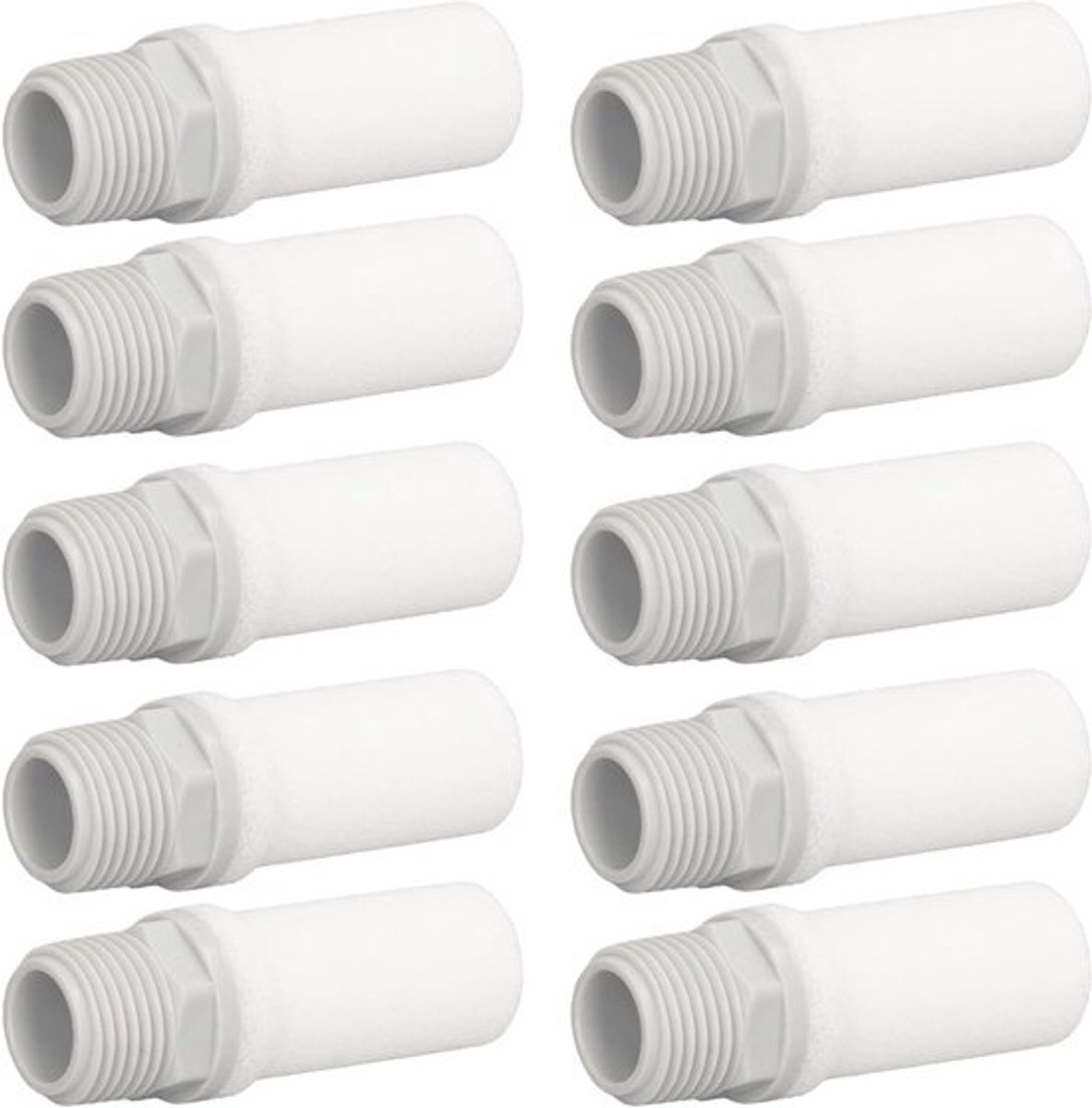 10PCS Lucht Pneumatische Demper G1/2in 1.32MPa PP met Hoge Geluidsreductie voor Cilinders en Ventielen