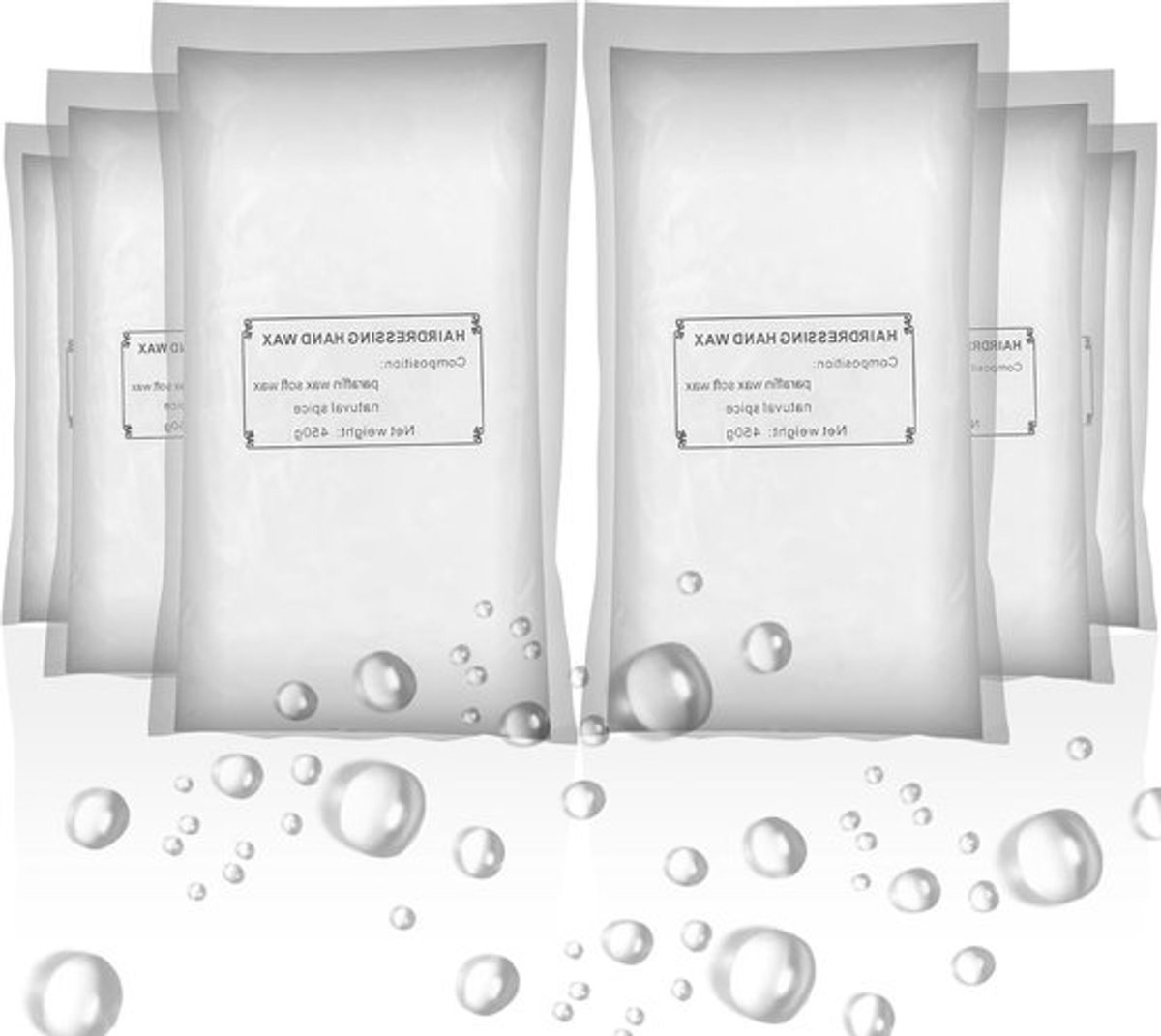 6-Pack Paraffine Was, 2.7kg Neutrale Navulling voor Paraffinebaden, Verlicht Spiervermoeidheid, Hydrateert en Voedt Huid, Ideaal voor Handen en Voeten