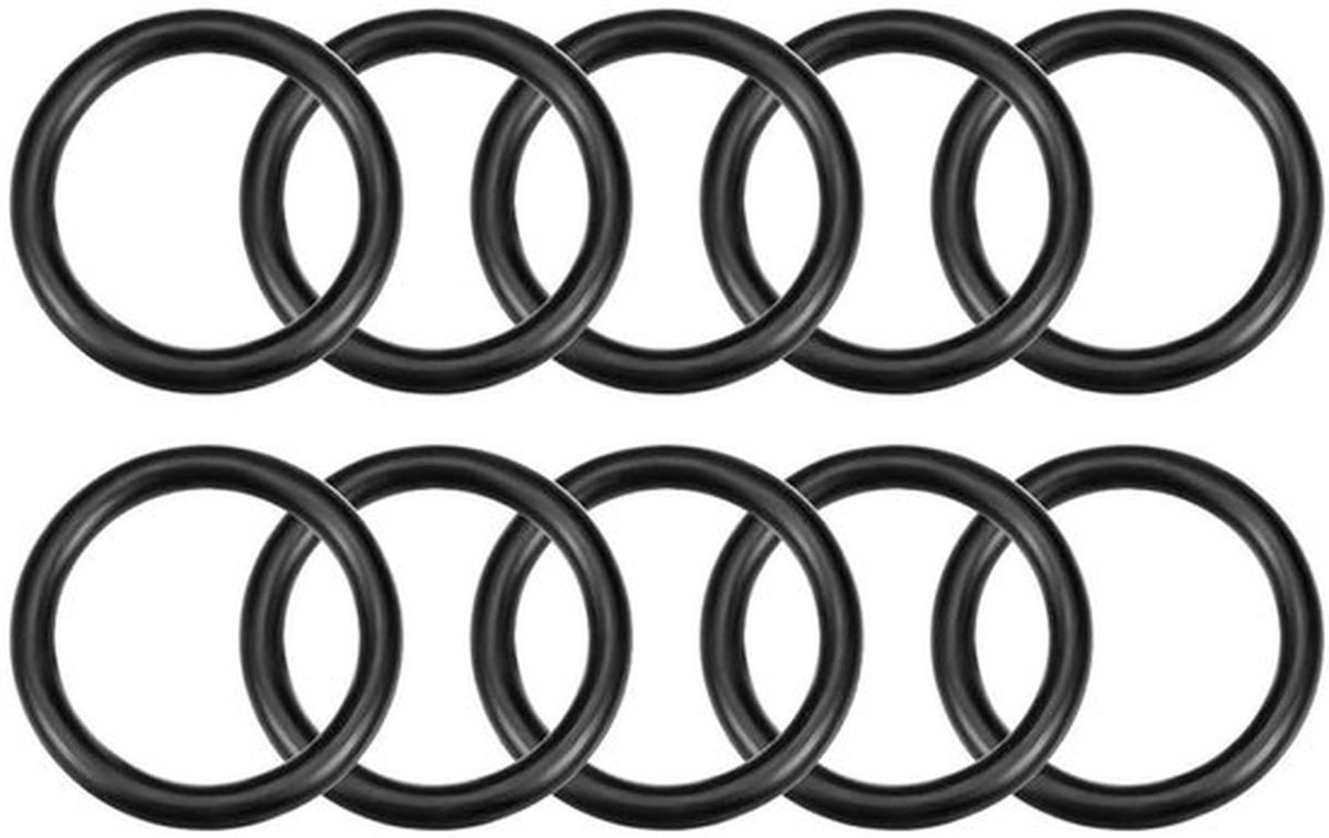 Nitrilrubber O-Ringen 30mm Buitendiameter 22mm Binnendiameter 4mm Breedte - Afdichtingsring, Rubberen Ringen, O-Ringen - Kraan Loodgieterswerk Auto Reparatie - Set van 10.