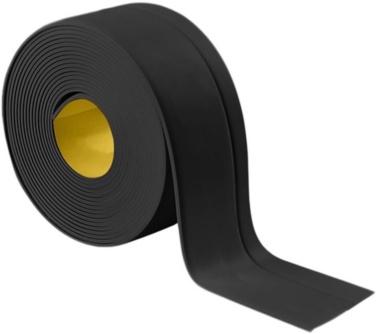 Zelfklevende Plinten in Grijs, Flexibel PVC, 50 x 20 mm, 10 m, Ideaal voor Badkamers en Keukens, Eenvoudige Installatie en Onderhoud