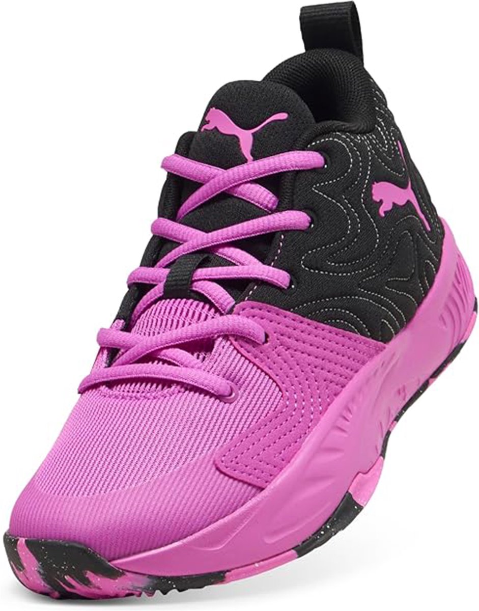 Puma Unisex Court Pro 3 Mid Basketbalschoenen 313830-05 -Electric Orchid Bont