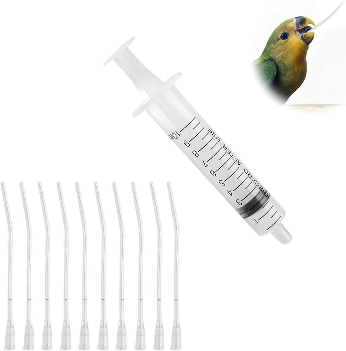 Handvoederhuls voor jonge vogels, accessoires voor duiven, voedingstool voor babyvogels en papegaaien, eenvoudig schoon te maken, ideaal voor melk, water en medicijnen