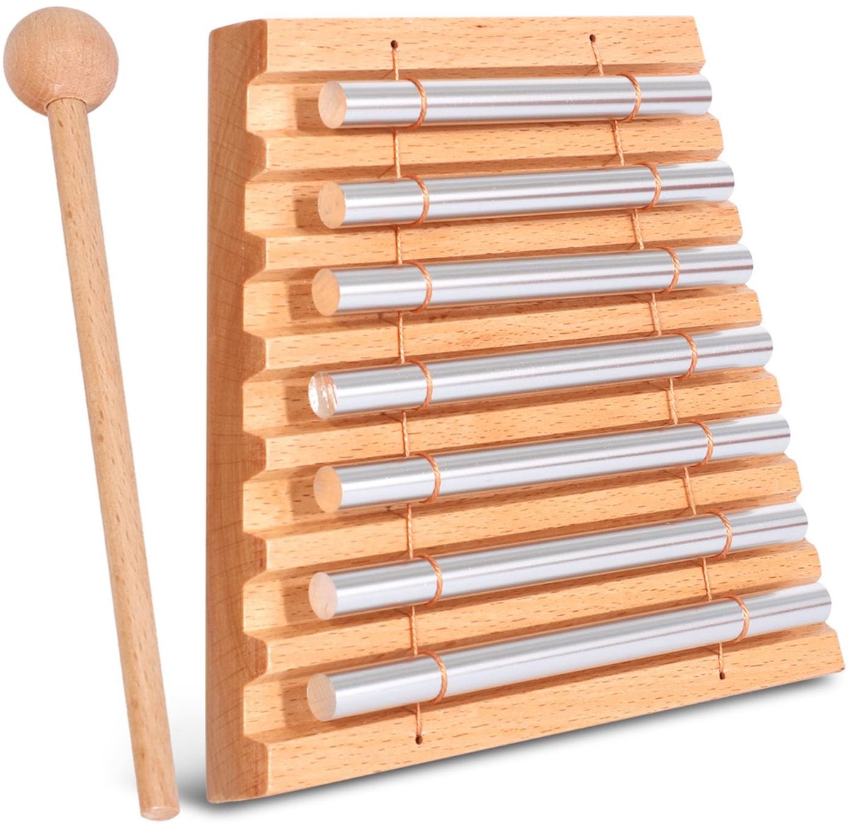 SnelShoppen - LIEKE 7 Tone Hand Chime Geluid Healing Instrument voor Yoga Meditatie Ontspanning - Klaslokaal Chime voor Leraar, Mindfulness Bell