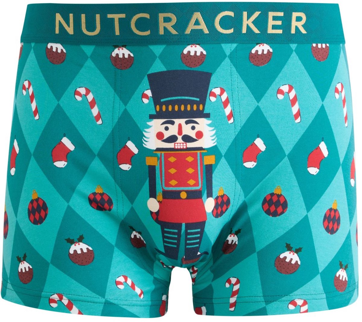 Next - Heren - Kerstboxershort - Groen