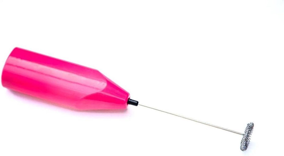 Elektrische Melkopschuimer - Handmatige opschuimer - Koffie Maken - Krachtige motor - 205 cm - Roze