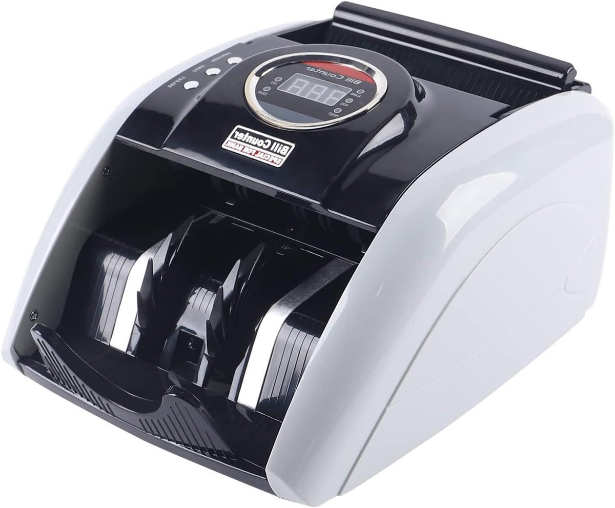 Geldtelmachine Bankbiljetten - Biljet Tellers - Snel Geld Tellen - UV MG Detectie - 100 Biljet Capaciteit - Zwart