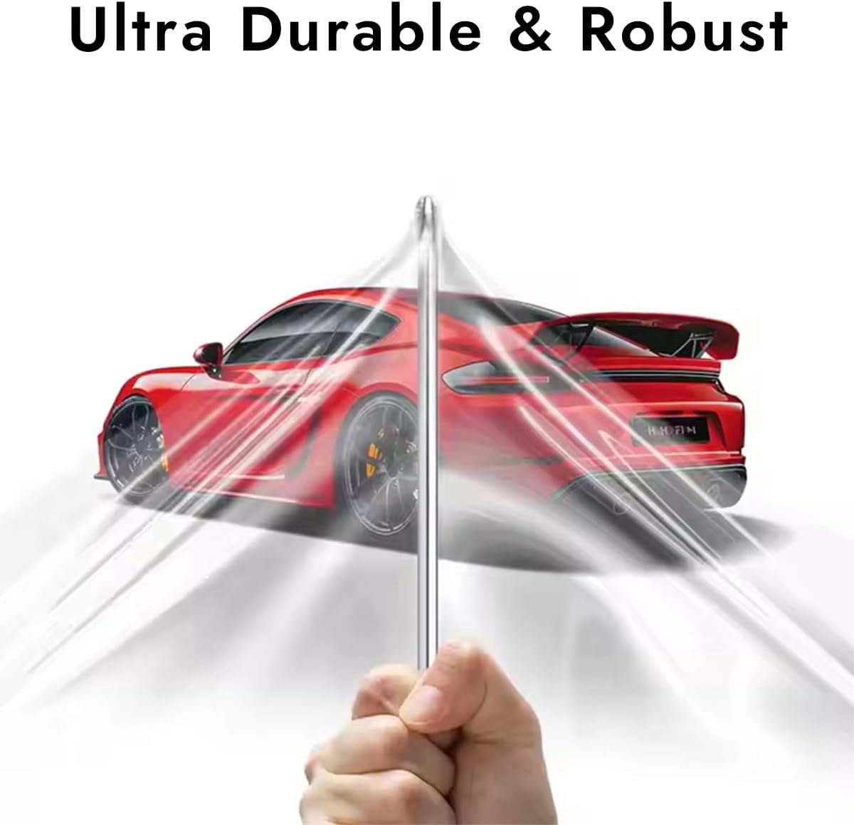 Paint protection film 30 cm x 300 cm - zelfklevend - transparant en glanzend - beschermt tegen krassen - ShopVlot