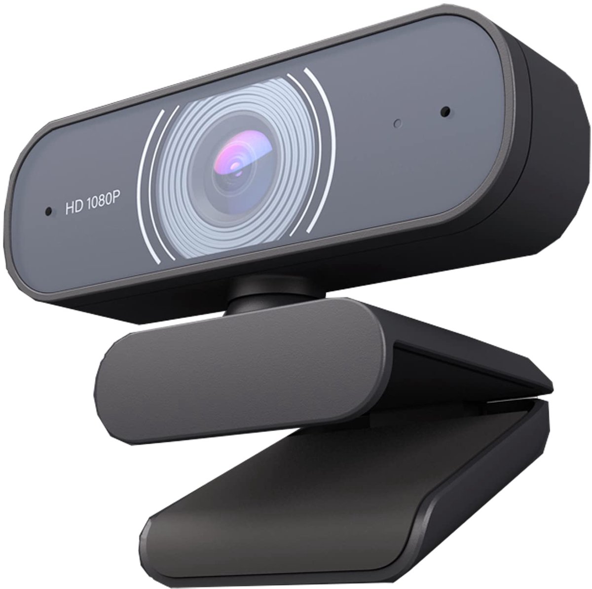 SnelShoppen - HD Webcam 1080p 30 fps met Dual Stereo Microfoon, USB Plug & Play Webcamera voor Videogesprekken, Live Streaming en Online Leren, Compat