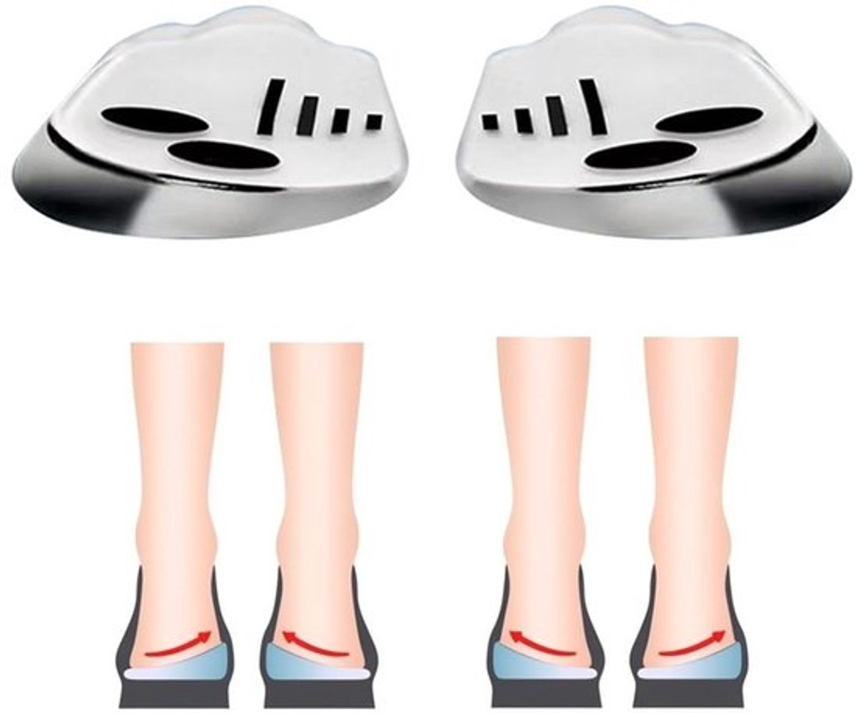 Hielzolen verstelbaar - Orthopedische zool - Hielverhoging 1 cm - Siliconen materiaal - Comfort en duurzaamheid - Voetuitlijning - Inlegzolen