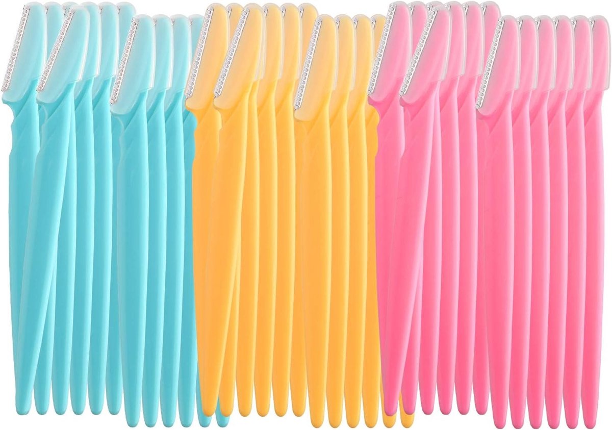 39-delige Set voor Wenkbrauwscheren en Gezichtshaarverwijdering - Multifunctionele Exfoliërende Scheermesjes voor Mannen en Vrouwen