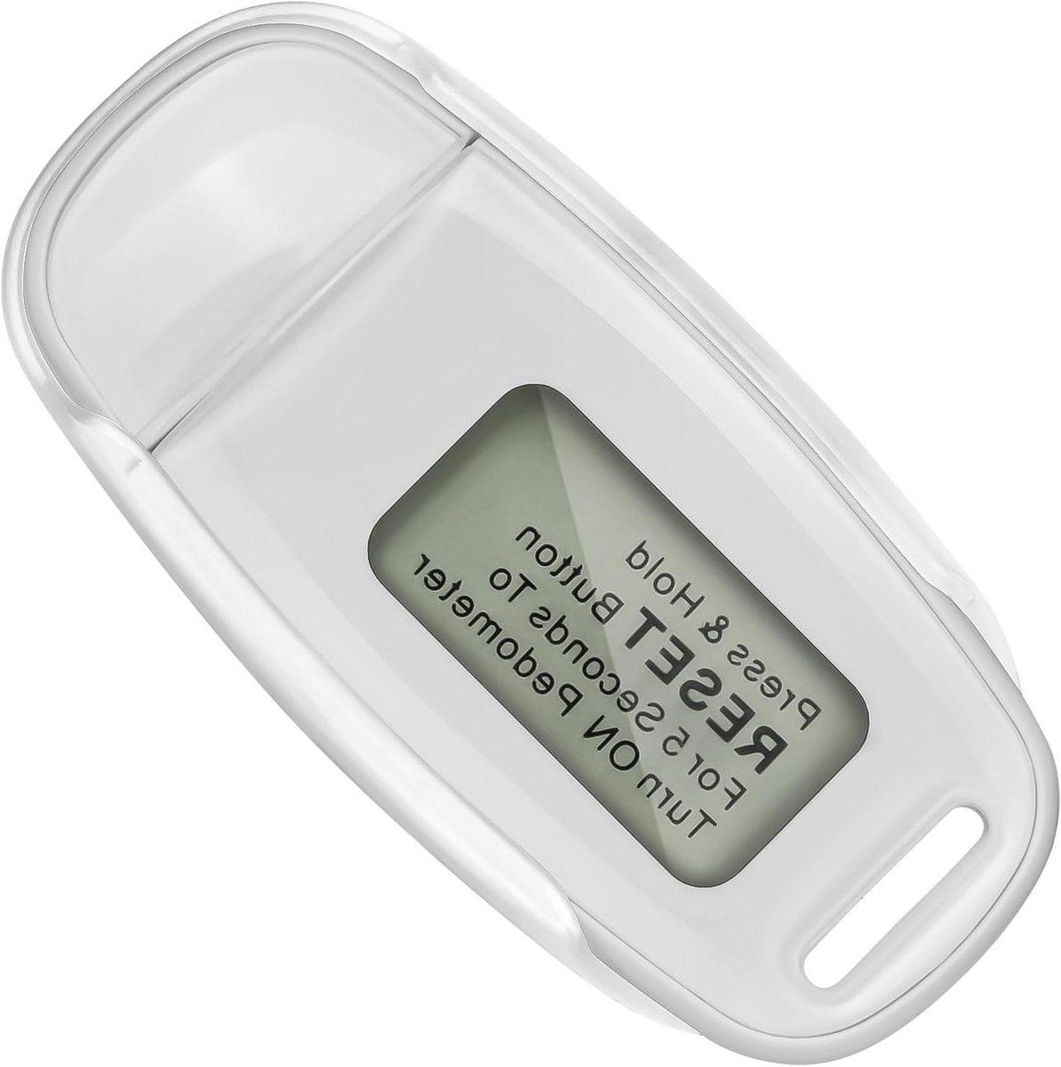 Digitale Stappenteller - Loopmeter Clip - Fitness Doelen - 3D Sensor Nauwkeurig - 5.5 x 2.9 cm - Wit