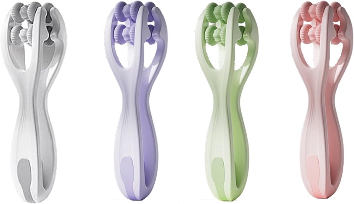 Set van 4 Draagbare Vinger Massagers voor Vingertherapie, Handmassage en Verbetering van Bloedcirculatie