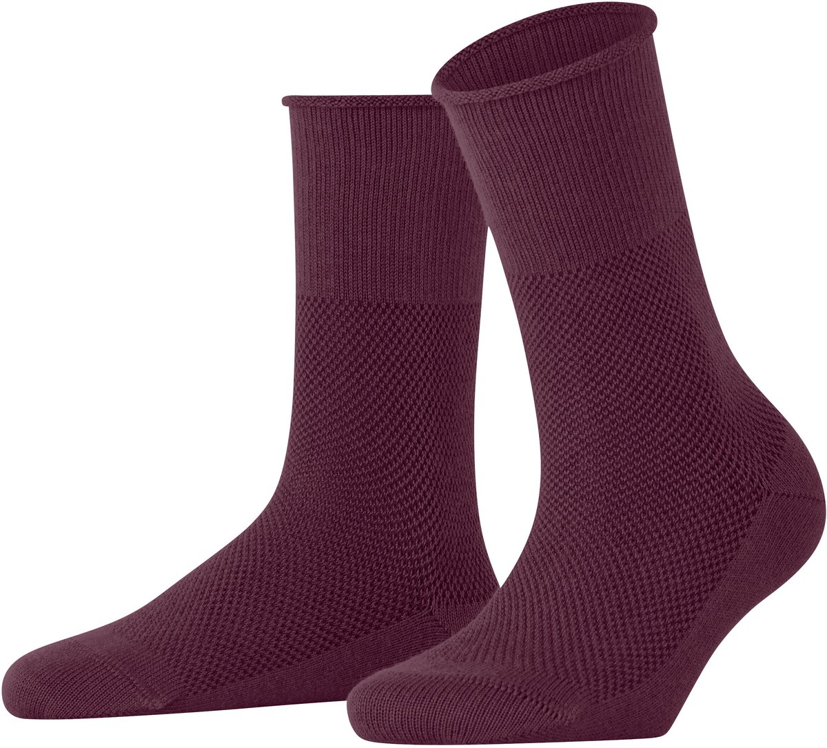Esprit Bold Knit gedessineerd katoen wol sokken dames rood - maat 35-38