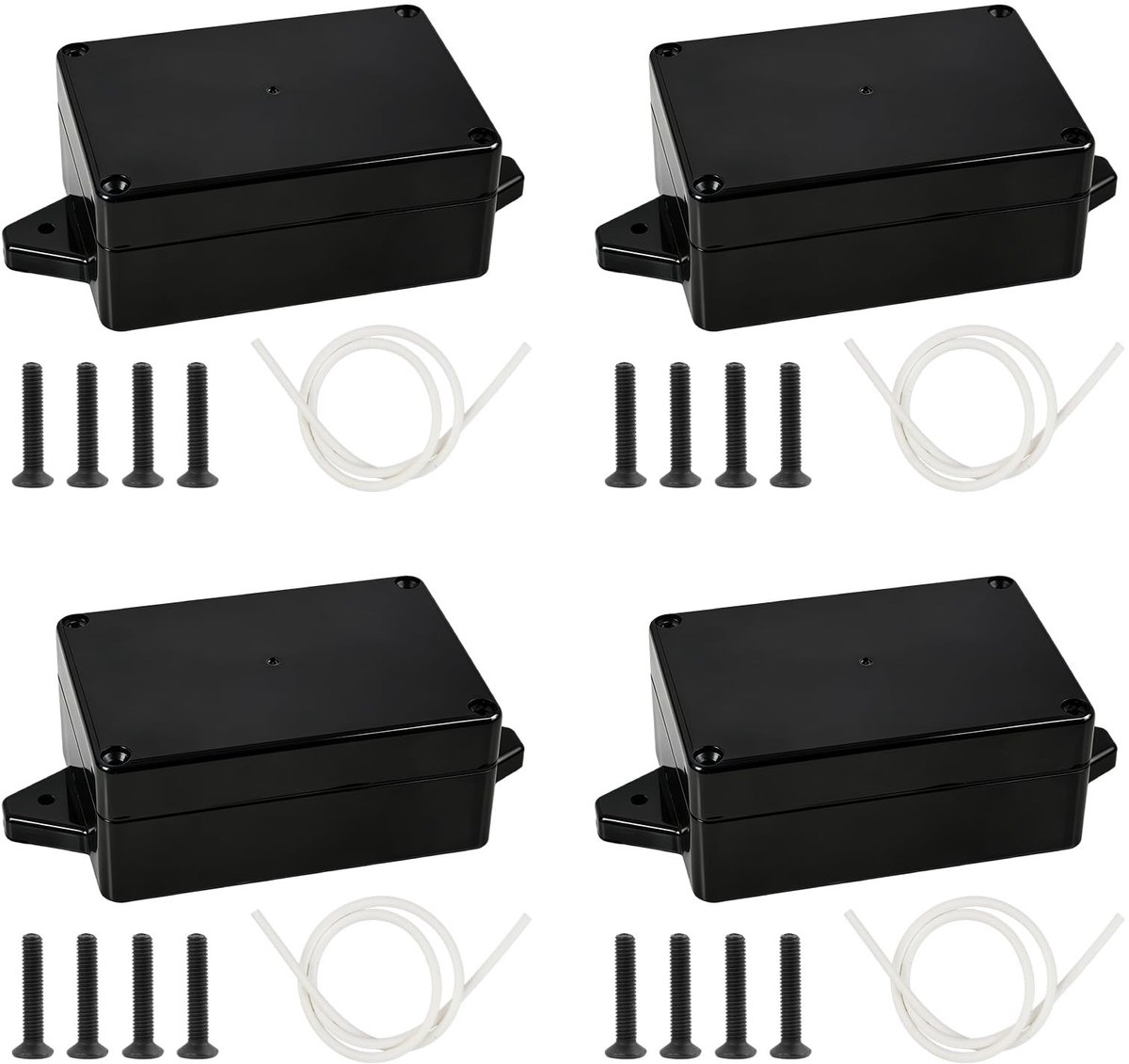 Solidchoice - Set van 4 Waterdichte Aansluitdozen voor Elektronische Projecten