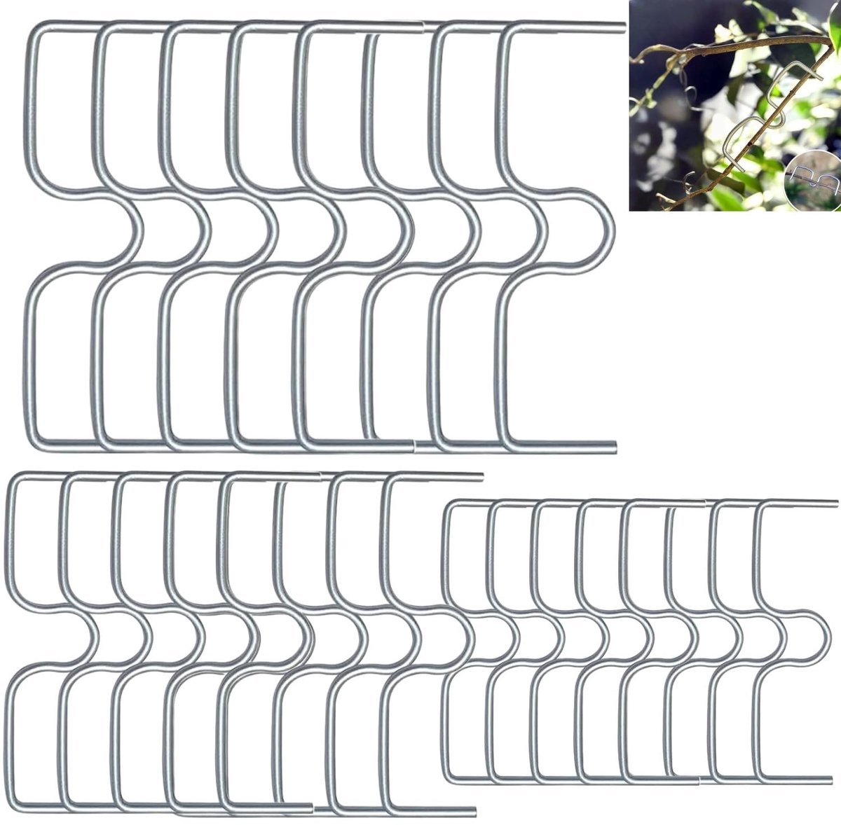 Solidchoice - Set van 24 Steunbeugels voor Fruitbomen in Diverse Maten