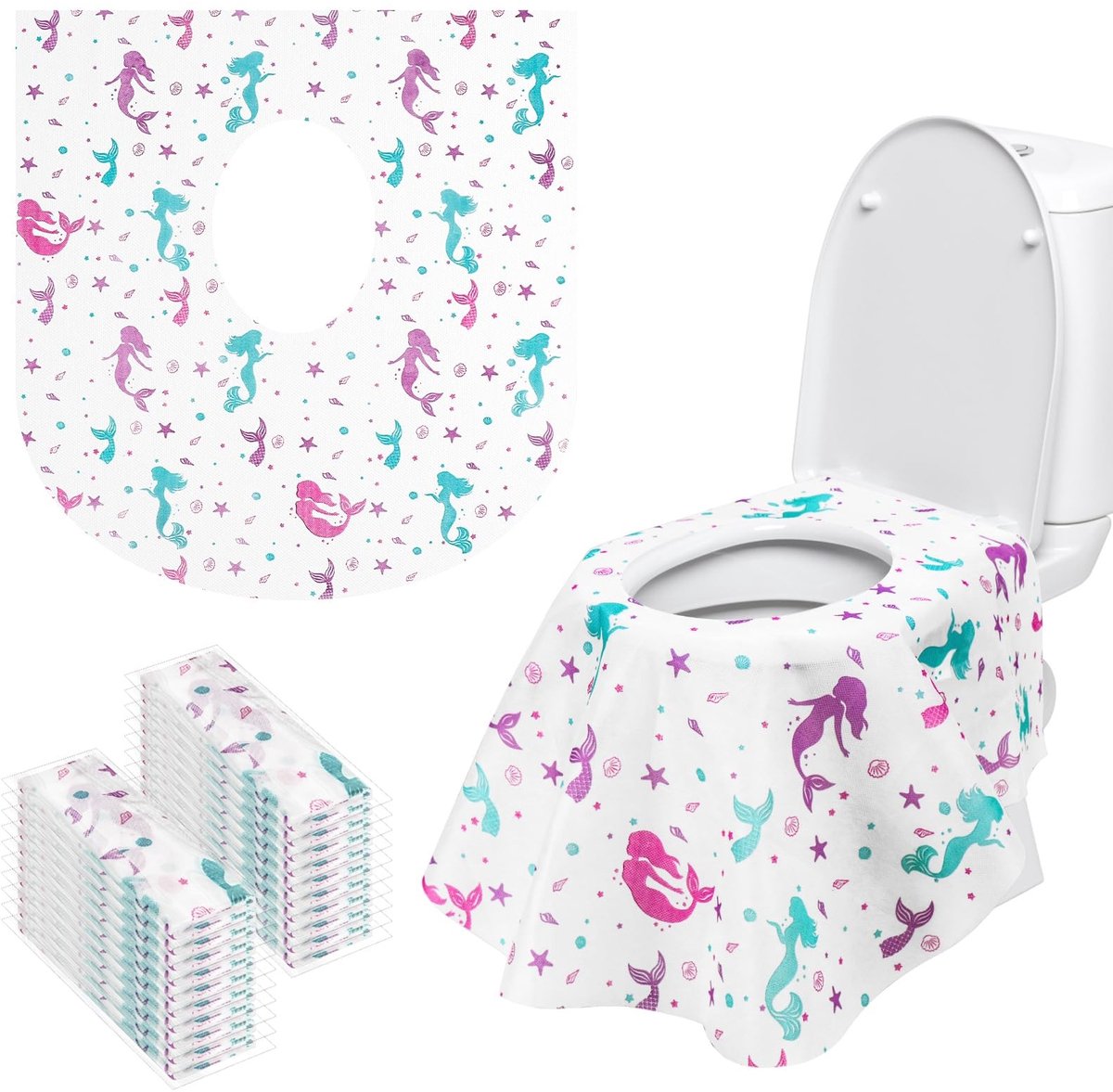 Solidchoice - 20 Stuks Wegwerp Toiletzitting Covers voor Kinderen