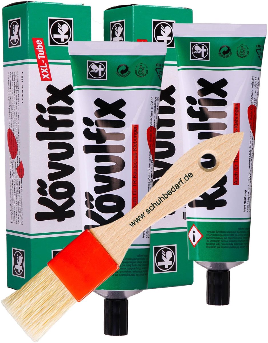 Solidchoice - Contactlijm Set met Borstel, 240 g