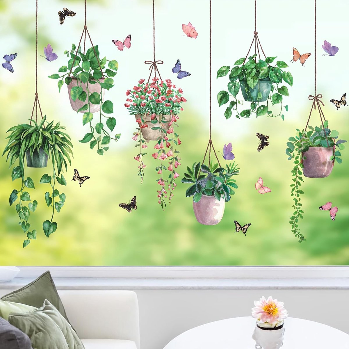 Solidchoice - Groene Planten Muurstickers Decoratie