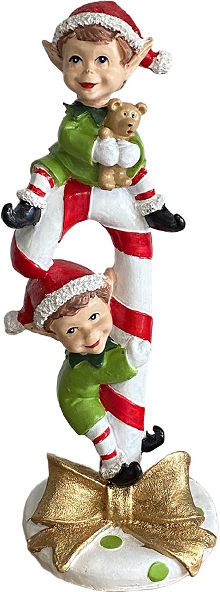 Clayre & Eef Decoratie Elf Wit Kunststof