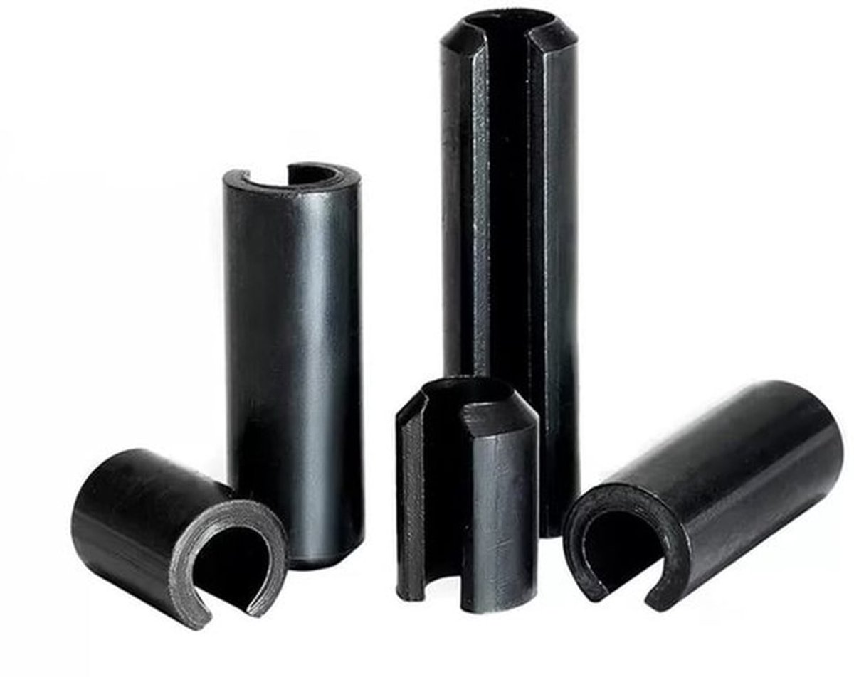 Veerpennen M8 x 20 mm - Elastische Doornen - Bevestigingselement - Groefpen/Rolpen - 20 Stuks - Mangaanstaal - Spanpen