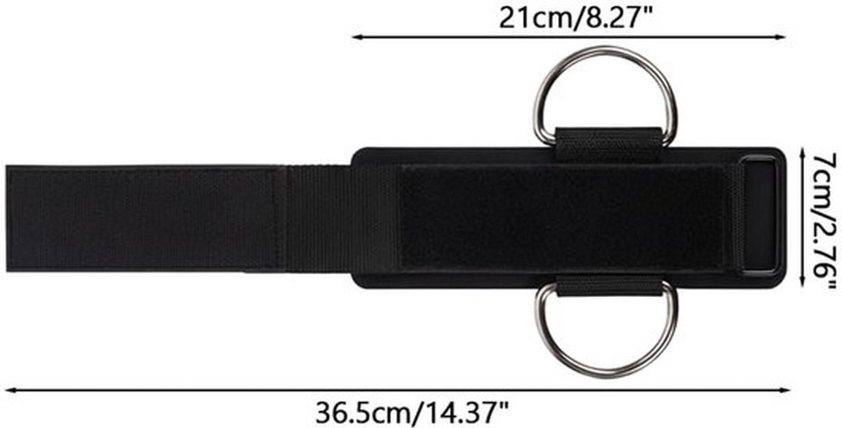 Enkelband Multifunctioneel 2-in-1 Ontwerp - Enkelband Sport - Enkelband Fitness - Verstelbare Polsbrace - D-ring Gewichthefriem - Schokdempend Neopreen