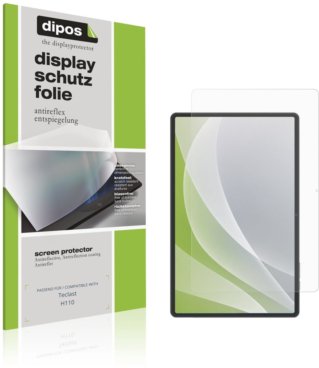 dipos – 2x Matte Beschermfolie geschikt voor Teclast H110 | Krasbestendige & antireflecterende Screenprotector Ultra-Thin